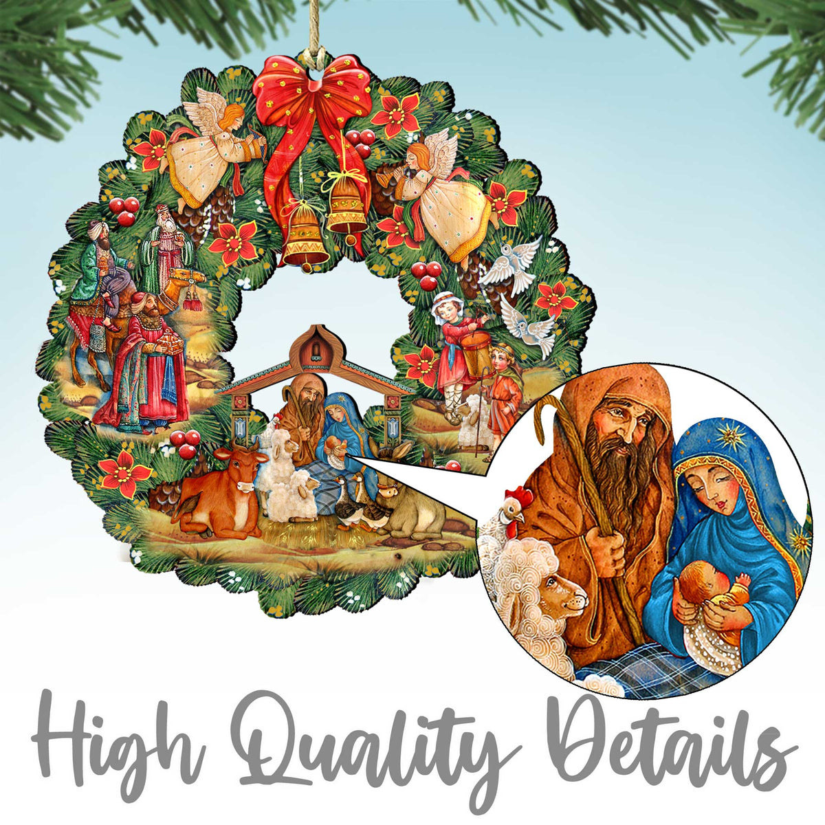 The Greatest Season Wooden Ornaments by Jamie Mills-Price - Christmas Decor - 8457512-MP